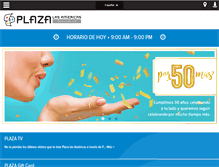 Tablet Screenshot of plazalasamericas.com